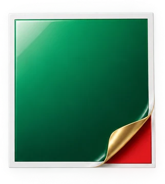 A photo with its corner peeling to reveal red